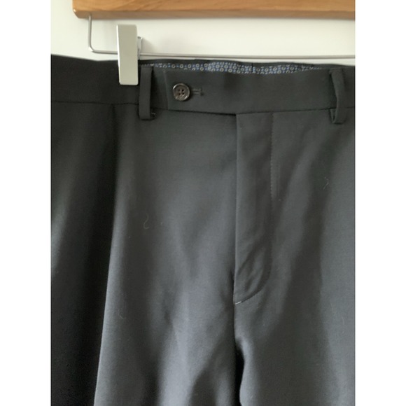 Lauren Ralph Lauren High Performance Wool Dress Pants Mens 38x30 Black Stretch - Picture 3 of 9